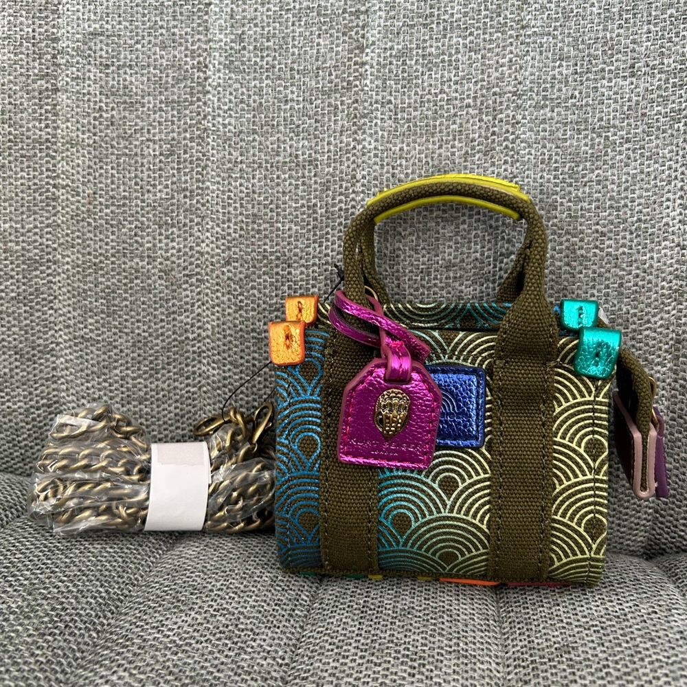 Kurt Geiger Micro Southbank Geometric Pattern Crossbody Bag
